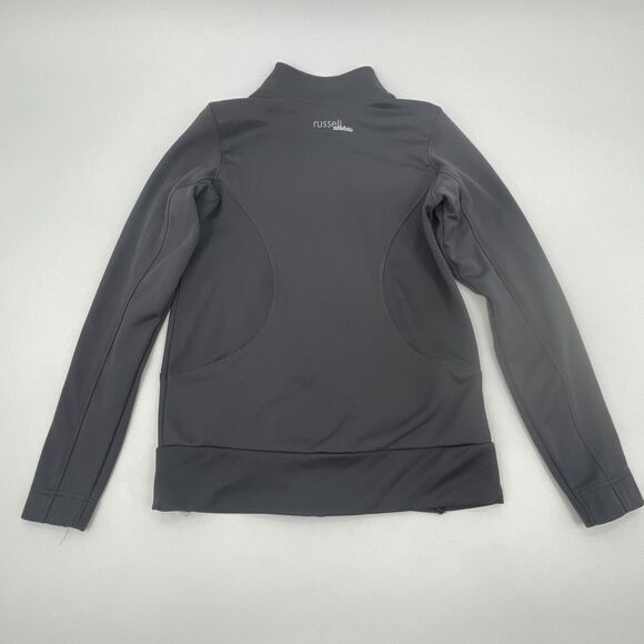 University of Hawaii Rainbow Warriors Full Zip Track Jacket S Gray Russell *FLAW - Picture 4 of 16